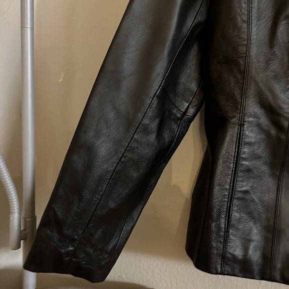 WILSON LEATHER MAXIMA,BLACK JACKET!,size L - Picture 7 of 16